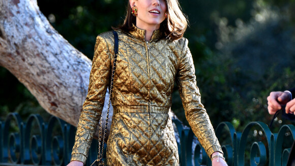Charlotte Casiraghi : Retour flamboyant à Monaco, tout d'or vêtue