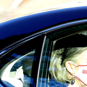 La princesse Caroline de Hanovre - Arrivées en la cathédrale de Monaco pour la messe d'action de grace avec Te Deum lors de la la fête nationale de Monaco le 19 novembre 2021. © Dominique Jacovides / Bruno Bebert / Bestimage