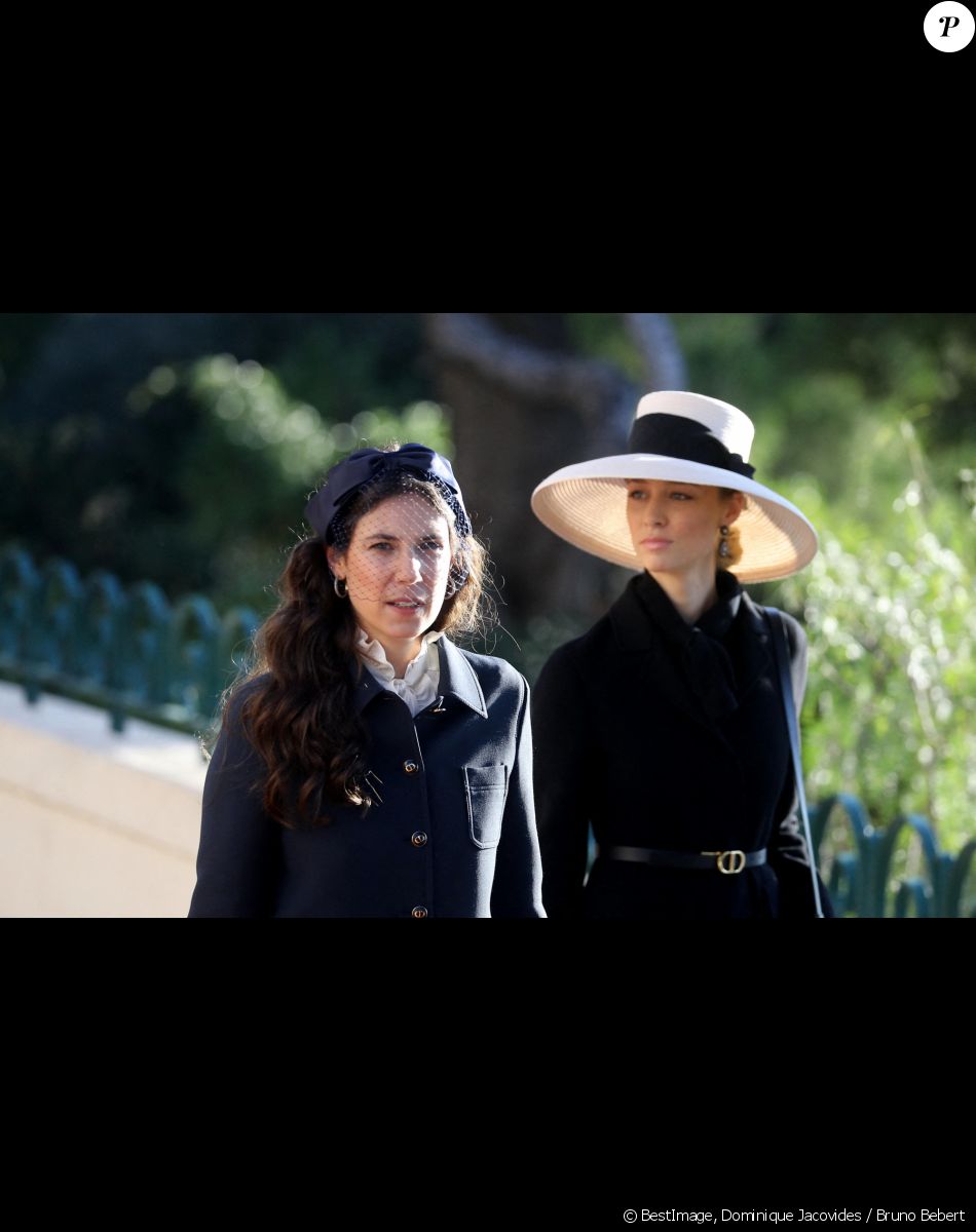 Tatiana Santo Domingo, Beatrice Borromeo - Arrivées en la cathédrale de Monaco pour la messe d'action de grace avec Te Deum lors de la la fête nationale de Monaco le 19 novembre 2021. © Dominique Jacovides / Bruno Bebert / Bestimage