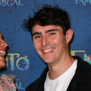 Vaimalama Chaves (Miss France 2019) et son compagnon Nicolas Fleury - Avant-première du film "Encanto" de Disney au Grand Rex à Paris le 19 novembre 2021. © Veeren/Bestimage