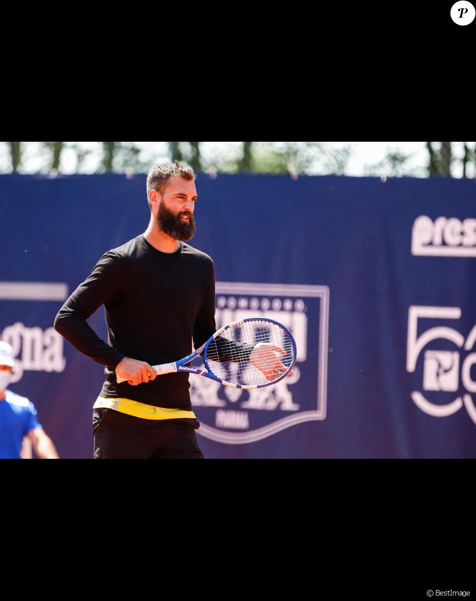Benoît Paire en double lors des internationaux de tennis Open ATP 250 Emilia Romagna 2021 à Parme, Italie, le 27 mai 2021.