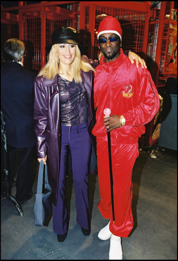 Robert Suber et Lââm à la générale du spectacle Ali Baba, à Paris, en 2000