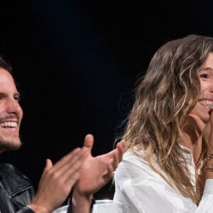 Exclusif - Laury Thilleman et son mari Juan Arbelaez - Enregistrement de l'émission "La Chanson secrète 9" à la Seine musicale à Paris, diffusée le 27 novembre sur TF1 à 21h05 © Gaffiot-Moreau / Bestimage 