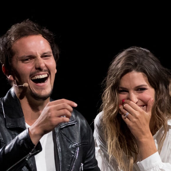 Exclusif - Laury Thilleman et son mari Juan Arbelaez - Enregistrement de l'émission "La Chanson secrète 9" à la Seine musicale à Paris, diffusée le 27 novembre sur TF1 à 21h05 © Gaffiot-Moreau / Bestimage 