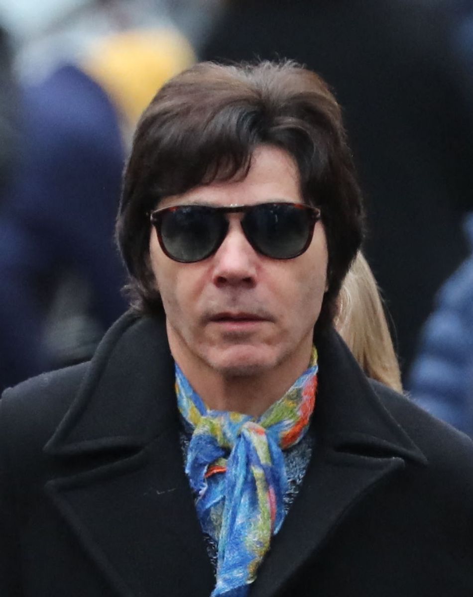 Jean-Luc Lahaye - Arrivées aux obsèques de Michou en l'église Saint-Jean de Montmartre à Paris. Le 31 janvier 2020