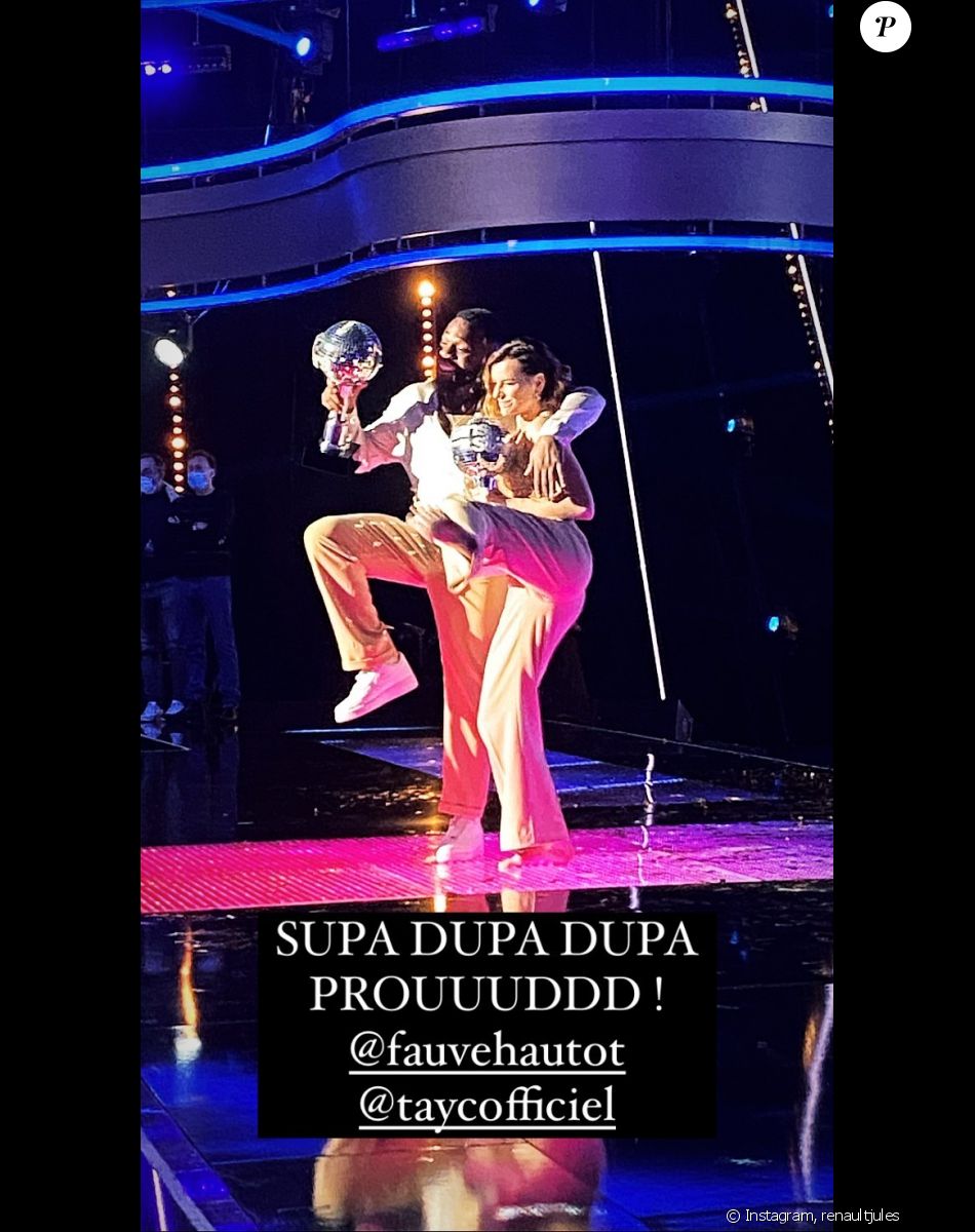 Jules Renault, le petit-ami de Fauve Hautot, heureux de la victoire de sa compagne et Tayc dans "Danse avec les stars".