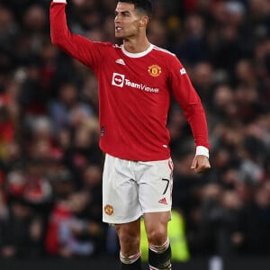 Cristiano Ronaldo - Match de Ligue Des Champions "Manchester United - Atalanta Bergame (3-2)" au stade Old Trafford à Manchester, le 20 octobre 2021.