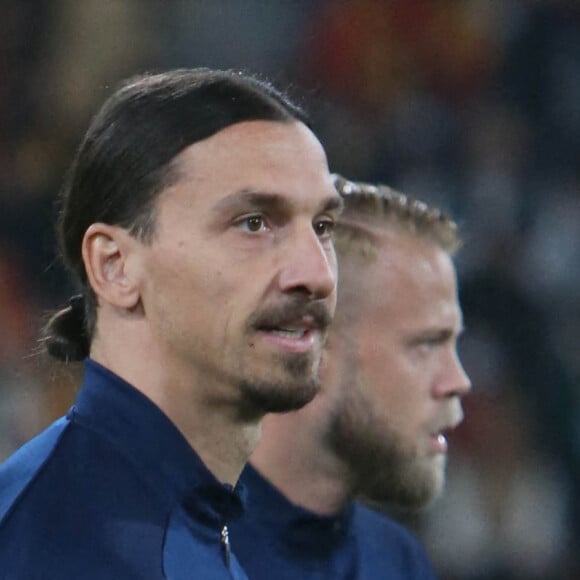 Zlatan Ibrahimovic lors du match de qualifications de la Coupe du Monde de football 2022 entre l'Espagne et la Suède au stade La Cartuja à Séville, Espagne, le 14 novembre 2021. L'Espagne a gagné 1-0. © Laurent Lairys/Panoramic/Bestimage