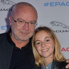 Olivier Baroux et sa fille Enya - Présentation de la nouvelle Jaguar E-PACE au studio des Acacias à Paris. © Veeren/Bestimage 