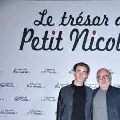 Olivier Baroux et son fils Boris - Avant première du film "Le trésor du Petit Nicolas" au Grand Rex à Paris le 03 octobre 2021.
