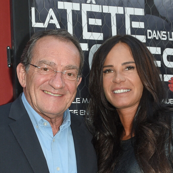 Jean-Pierre Pernaut et sa femme Nathalie Marquay - Les célébrités lors de la générale de la pièce de théâtre "La Tête Dans Les Etoiles" au Théâtre de la Gaîté-Montparnasse à Paris, France, le 24 mai 2018. © Coadic Guirec/Bestimage