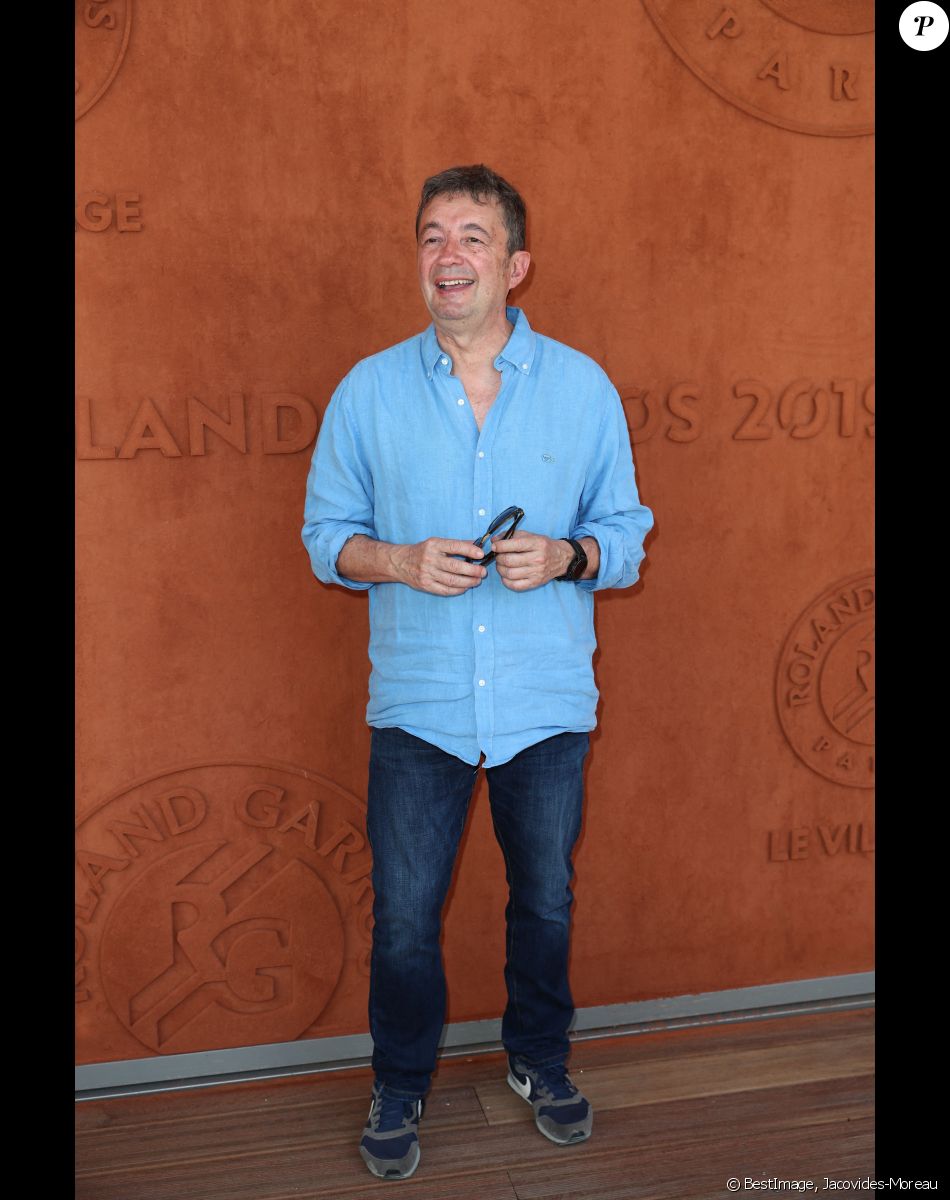 Frédéric Bouraly au village lors des internationaux de tennis de Roland Garros à Paris, France, le 1 juin 2019. © Jacovides-Moreau/Bestimage