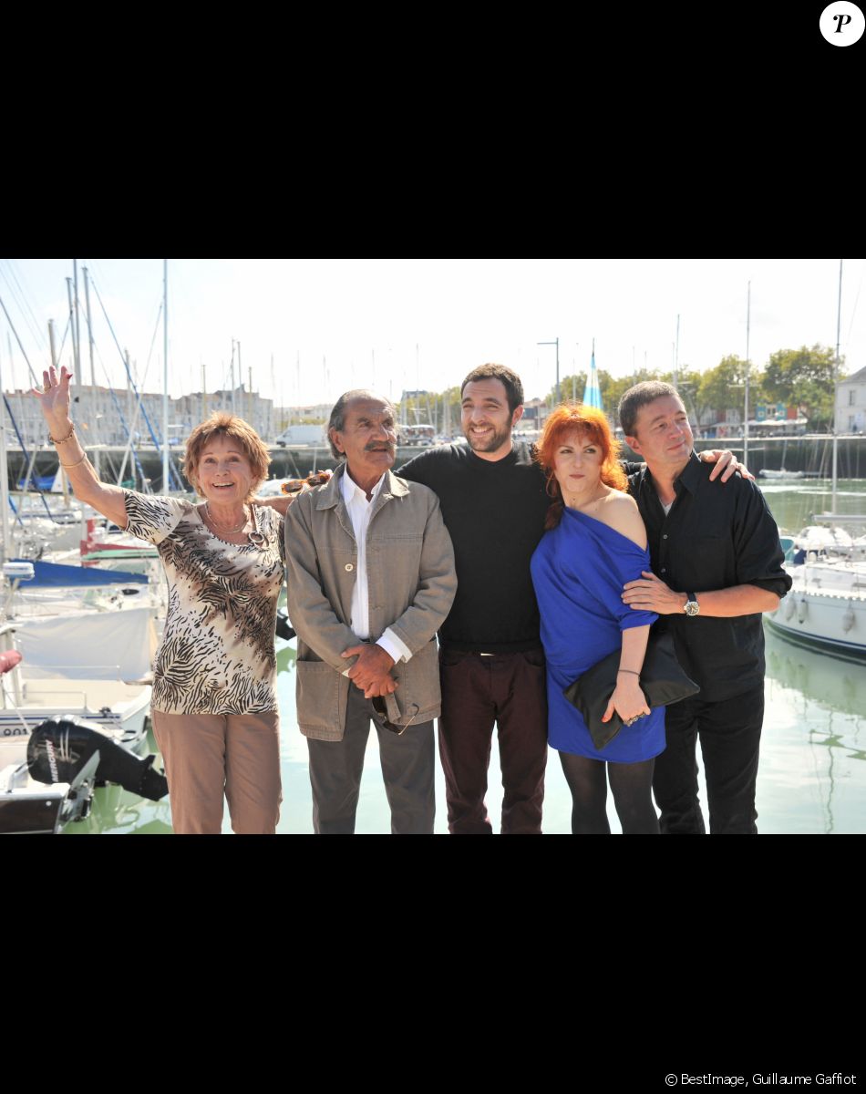 Marion Game, Gérard Hernandez, David Mora, Anne-Elisabeth Blateau, Frédéric Bouraly - Photocall de l'équipe de Scènes de ménages au 13e Festival de La Rochette © Guillaume Gaffiot /Bestimage