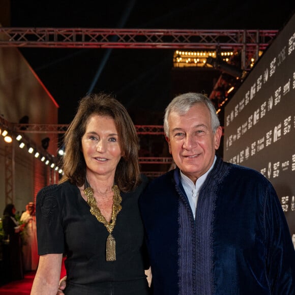 Richard et Cécilia Attias assistent à la soirée d'ouverture de la première édition du Red Sea International Film Festival (Festival International du Film de la Mer Rouge) à Djeddah, en Arabie Saoudite. Le 6 décembre 2021.