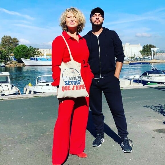 Cécile Bois et son ami Raphaël Lenglet à Sète.