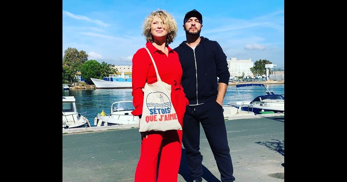 Cécile Bois et son ami Raphaël Lenglet à Sète. - Purepeople