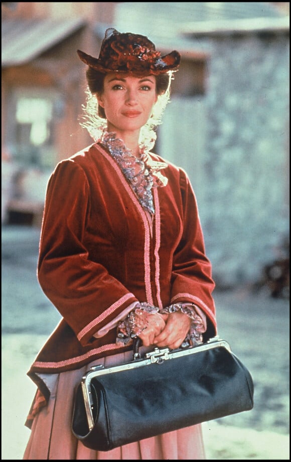 Jane Seymour - Tournage de la série "Docteur Quinn, femme médecin".