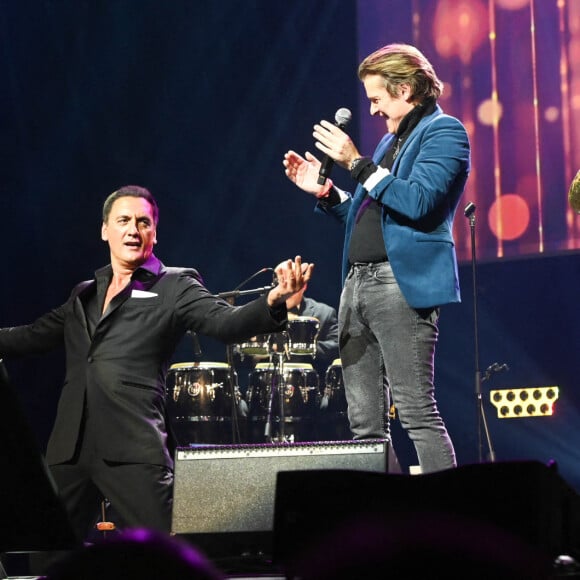 Exclusif - Dany Brillant et Bénabar au concert de l'Appel national pour la Tsedaka, au Palais des Congrès. Paris, le 13 décembre 2021. © Coadic Guirec/Bestimage