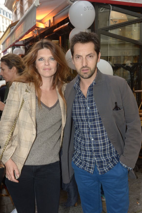 Frederic Diefenthal et sa femme Gwendoline Hamon - Soiree d'inauguration de la boutique Stone de la creatrice de bijoux Marie Poniatovski a Paris, le 25 juin 2013.