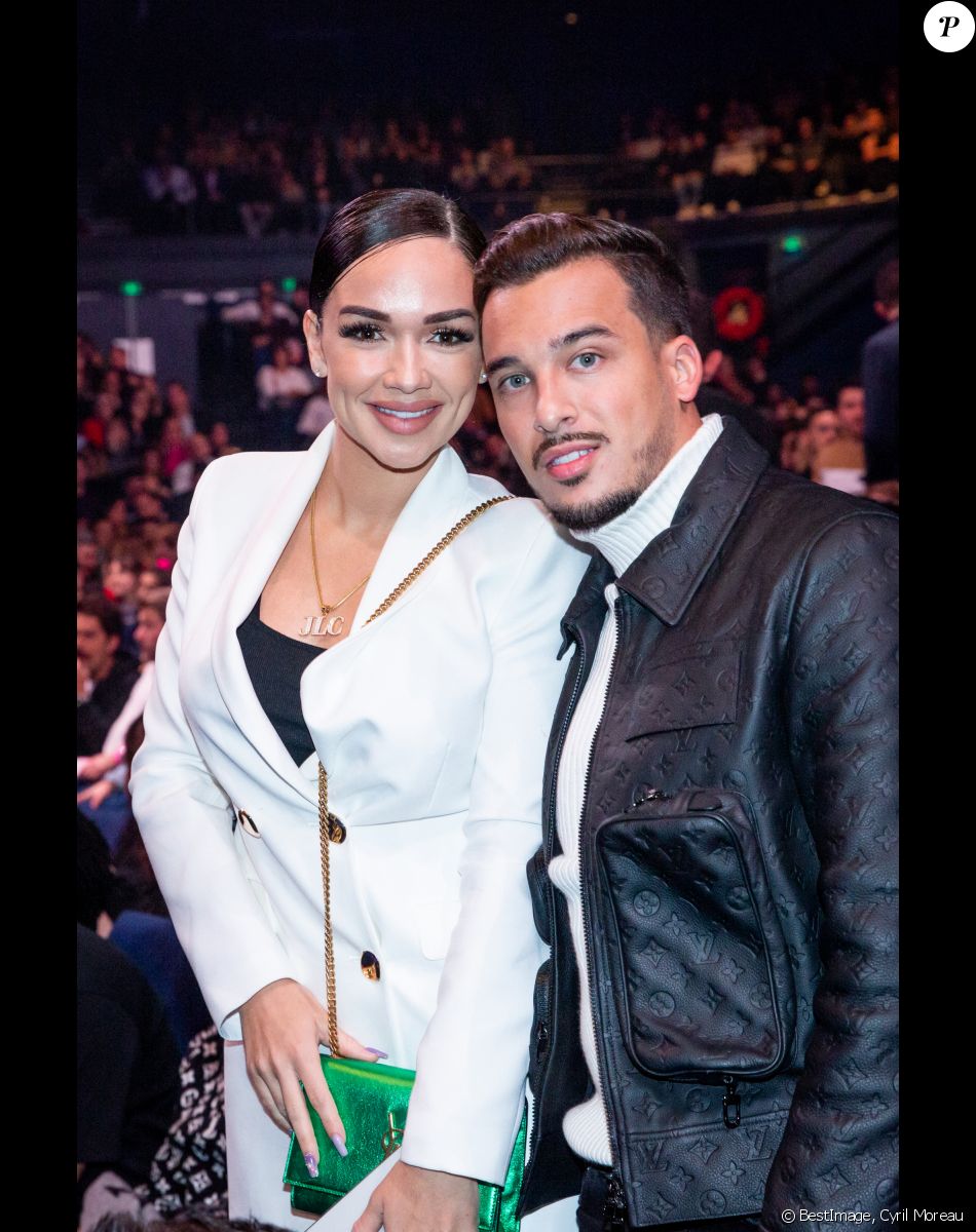 Exclusif - Jazz (JLC Family) et son mari Laurent - People au spectacle de Malik Bentalha "Encore" au Dôme de Paris - Palais des Sports à Paris le 20 février 2020. © Cyril Moreau/Bestimage