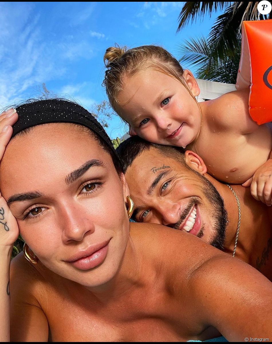Jazz, Laurent et leur fils Cayden aux maldives