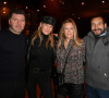 Philippe Lellouche, Estelle Lefébure, Caroline Faindt et Zinedine Soualem lors de la soirée de lancement du nouveau Range Rover au Pavillon Vendôme à Paris le 4 novembre 2021. © Veeren / Bestimage 