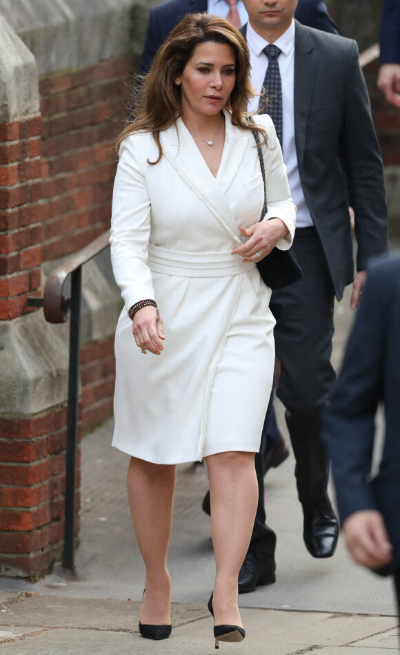 La princesse Haya Bint Al Hussein au tribunal à Londres en février 2020.