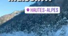 Camille Combal arrive à la montagne avec sa femme Marie Treille Stefani, enceinte de leur premier enfant.