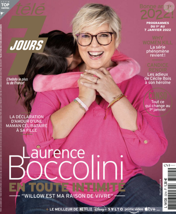 Laurence Boccolini fait la couverture de "Télé 7 jours" avec sa fille Willow
