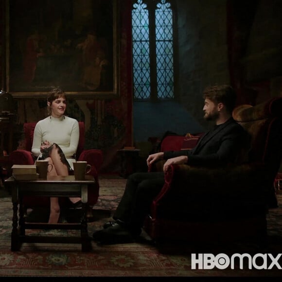 Emma Watson, Daniel Radcliffe et Rupert Grint dans l'émission spéciale HBO Max à l'occasion des 20 ans de la saga "Harry Potter".