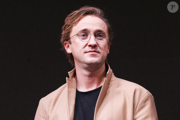 Tom Felton ("Harry Potter") participe au Bubble Comics Con à Moscou, le 18 décembre 2021.