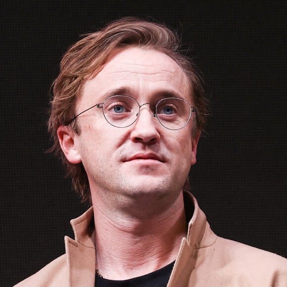 Tom Felton ("Harry Potter") participe au Bubble Comics Con à Moscou, le 18 décembre 2021.