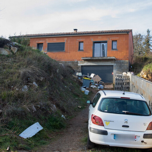 La maison en construction de Delphine Jubillar (Aussaguel) , disparue sans laisser de traces à Cagnac les Mines dans le Tarn © Frédéric Maligne / Bestimage