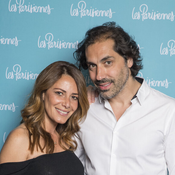 Exclusif - Elsa Fayer et son mari Zach Hanoun - Photocall de la première du spectacle "Les Parisiennes" aux Folies Bergères à Paris le 24 mai 2018. © Olivier Borde - Pierre Perusseau/Bestimage 