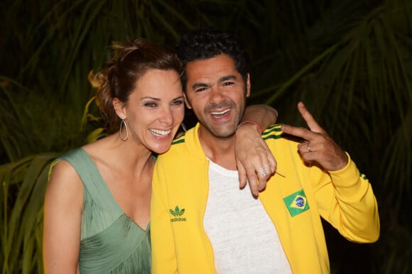 Jamel Debbouze et sa femme Mélissa Theuriau - After-party de la clôture du "Marrakech du rire" au Cristal Pacha à Marrakech, le 14 juin 2014.