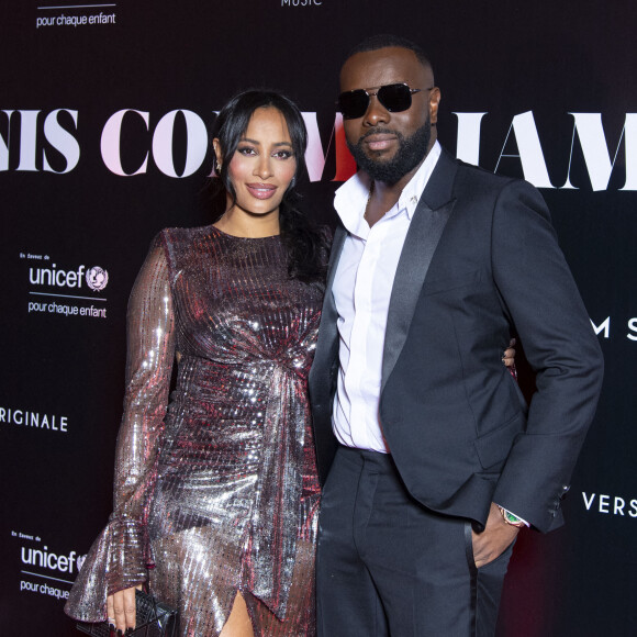 Gims et sa femme DemDem au photocall de la soirée "Unis comme jamais" au profit de l'Unicef, au pavillon Cambon à Paris. Le 8 novembre 2021. © Pierre Perusseau / Bestimage
