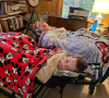 Harrison et Riley, les deux enfants de la Tiktokeuse Whitney Frost, souffrent de dystrophie neuroaxonale infantile. Novembre 2021.