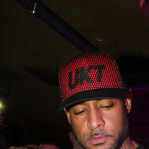 Exclusif - Le rappeur Booba en concert pour la promotion de son D.U.C Whisky au Hobo club à Paris, France, le 22 octobre 2017. © Phiilippe Baldini/Bestimage 