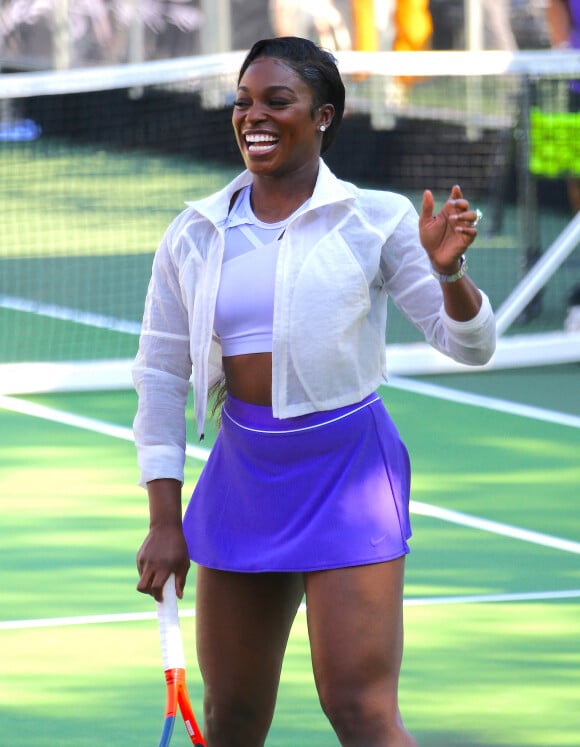 Sloane Stephens lors de l'évènement Nike "Queens of Tennis" experience au parc William F. Passannante Ballfield à New York City, New York, Etats-Unis, le 20 août 2019. © Charles Guerin/Bestimage