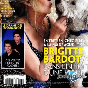 Brigitte Bardot dans le magazine "Gala" du 6 janvier 2022.