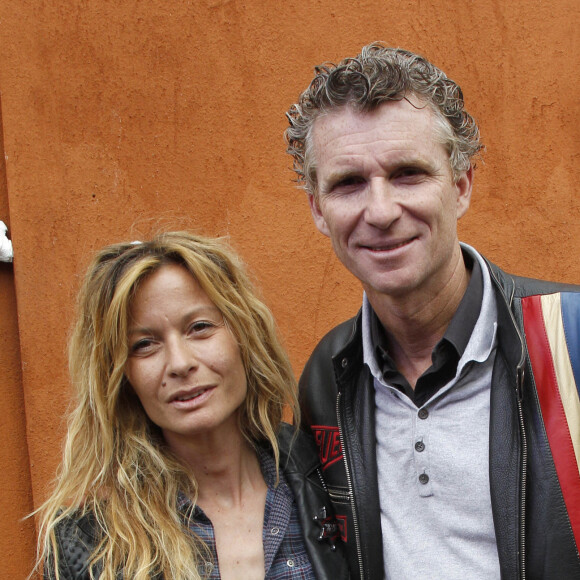 Denis Brogniart et sa femme Hortense aux 11e jour des internationaux de France de Roland Garos, le 6 juin 2012.