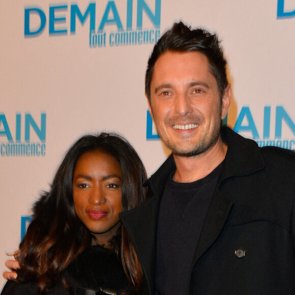Vincent Cerutti et sa compagne Hapsatou Sy - Avant première du film "Demain tout commence" au Grand Rex à Paris le 28 novembre 2016. © Coadic Guirec/Bestimage