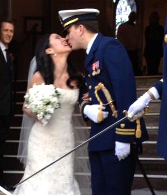 Mariage de Michelle Kwan et Clay Pell à l'église "First Unitarian" à Providence dans l'état du Rhode Island, le 19 janvier 2013.