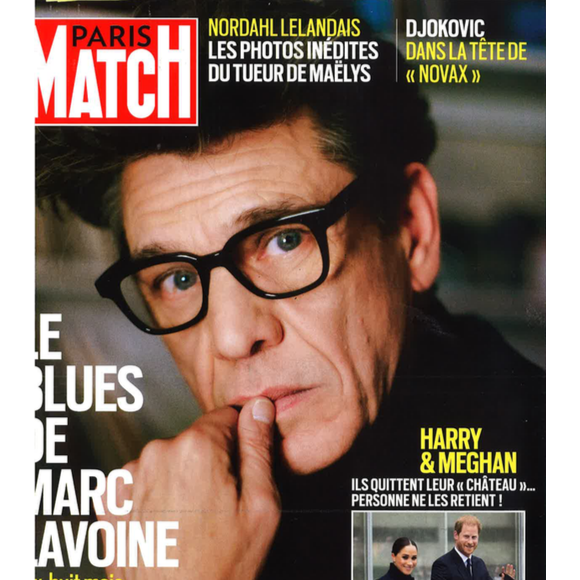 Marc Lavoine en couverture du magazine "Paris Match", le 13 janvier 2022.