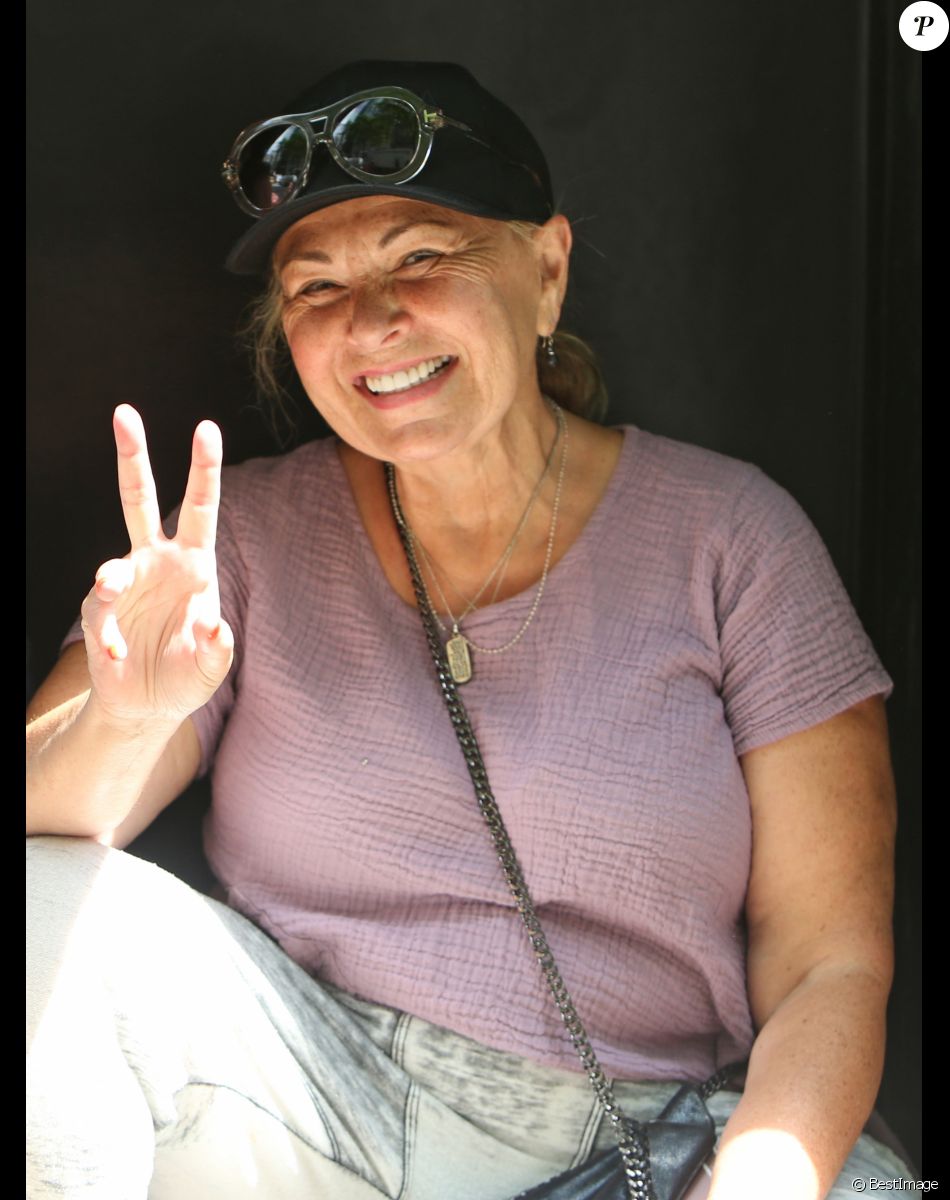 Exclusif - Roseanne Barr quitte son hôtel après avoir donné une interview à la chaîne FOX à Newv York, le 27 juillet 2018.