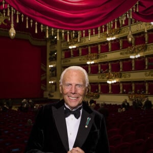 Giorgio Armani - Première de la représentation de "Macbeth" à La Scala de Milan, le 7 décembre 2021.