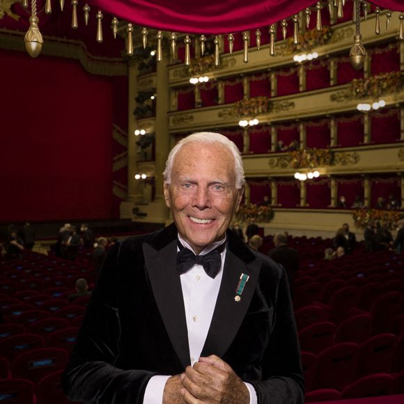 Giorgio Armani - Première de la représentation de "Macbeth" à La Scala de Milan, le 7 décembre 2021.