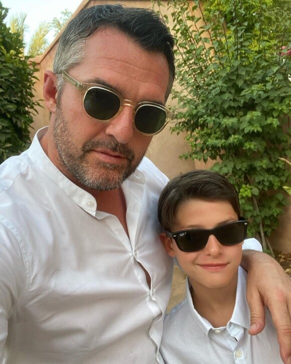 Arnaud Ducret et son fils Oscar