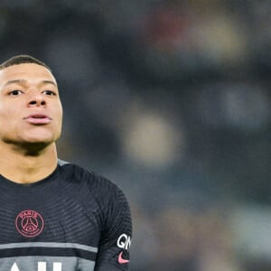 Kylian Mbappe (PSG) - Match de Ligue 1 Uber Eats "PSG - Brest (2-0)" au stade du Parc des Princes, le 15 janvier 2022.