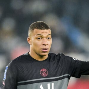 Kylian Mbappe (PSG) - Match de Ligue 1 Uber Eats "PSG - Brest (2-0)" au stade du Parc des Princes, le 15 janvier 2022.